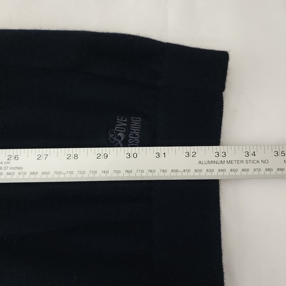 Love Moschino Sweater Bow Mini Dress In Navy - Picture 8 of 9